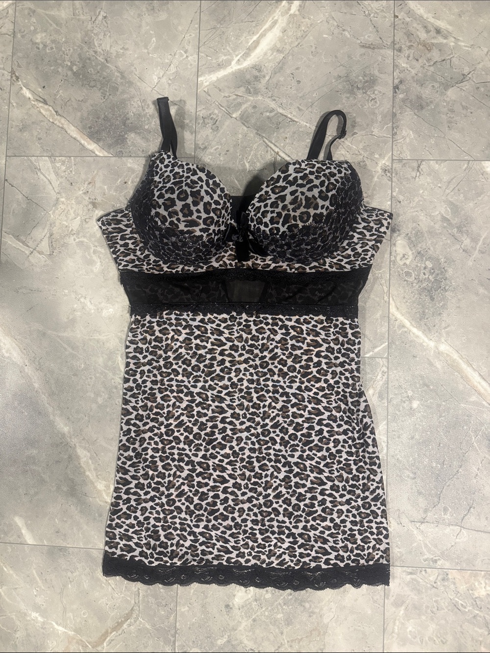 Leopard Print Ladies Intimate Nightie